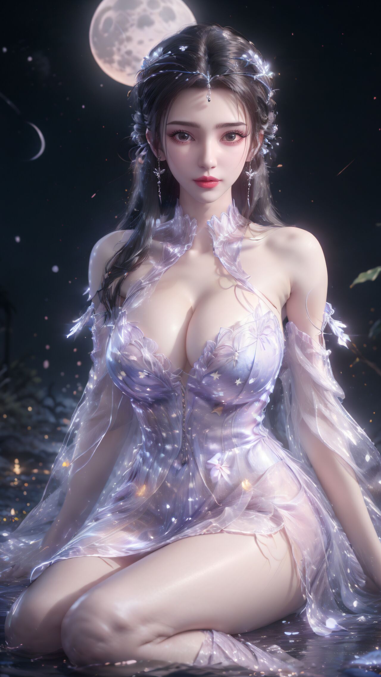 [AI Generated]Xianni Li Muwan sexy lingerie